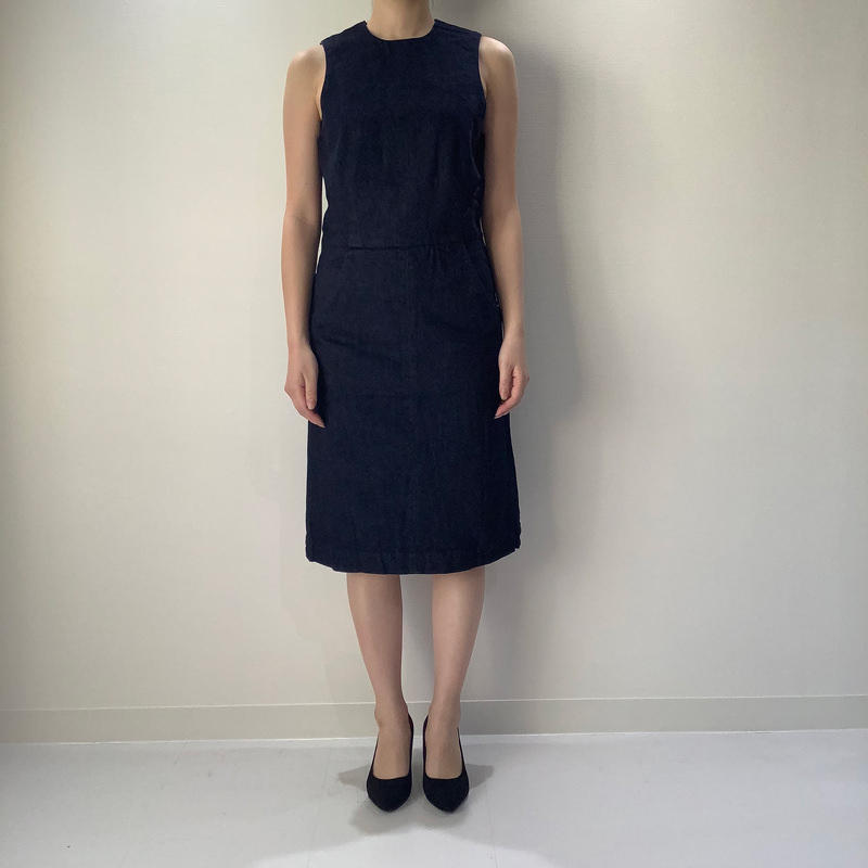ノースリーブワンピース インディゴ
