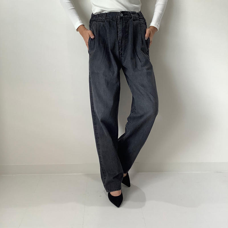 ペグトップデニム ブラック