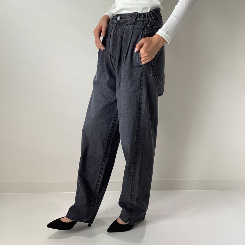 ペグトップデニム ブラック