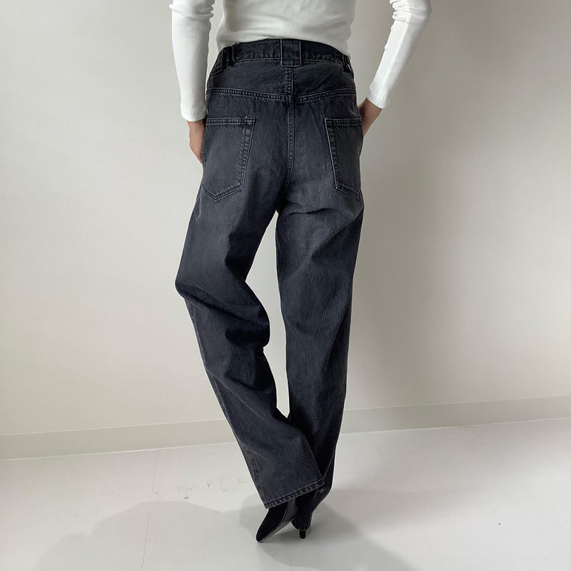 ペグトップデニム ブラック