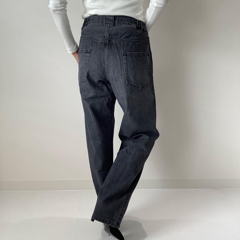 ペグトップデニム ブラック